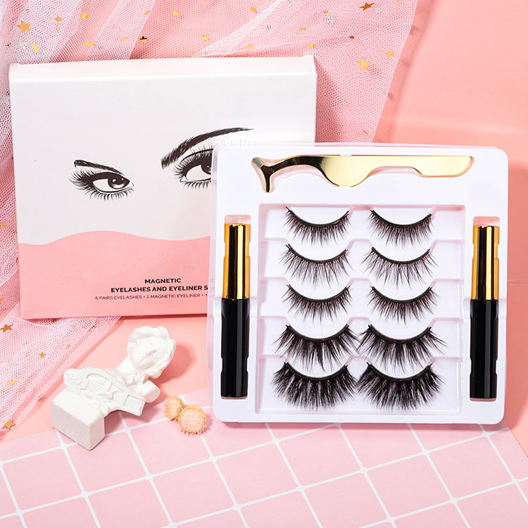 ¿Cómo puede un delineador de ojos magnético con el kit de pestañas fácilmente lograr un efecto de maquillaje de ojo eléctrico natural y de larga duración?