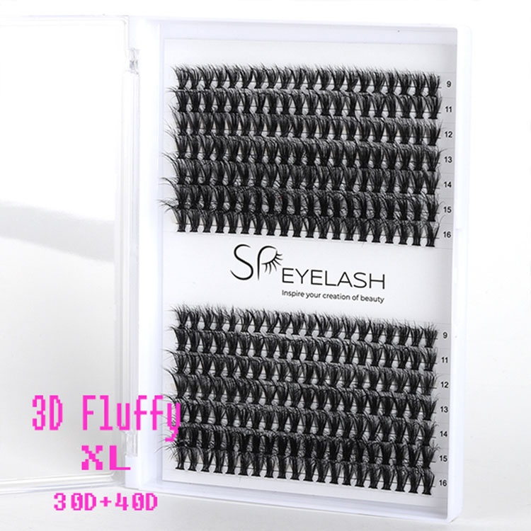 Mink Clusters de pestañas esponjosas