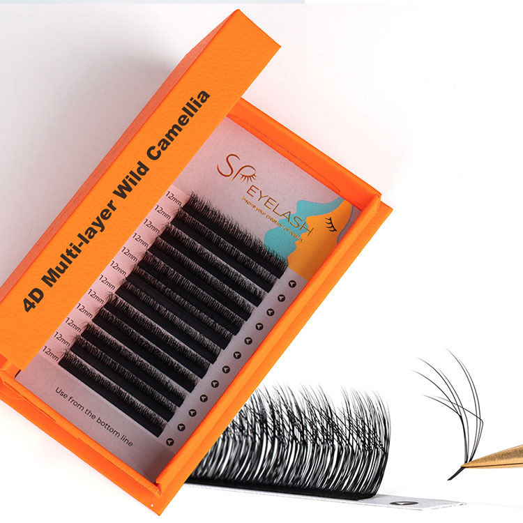 Extensiones de pestañas tenuesas de Camellia Multi-capa 4D